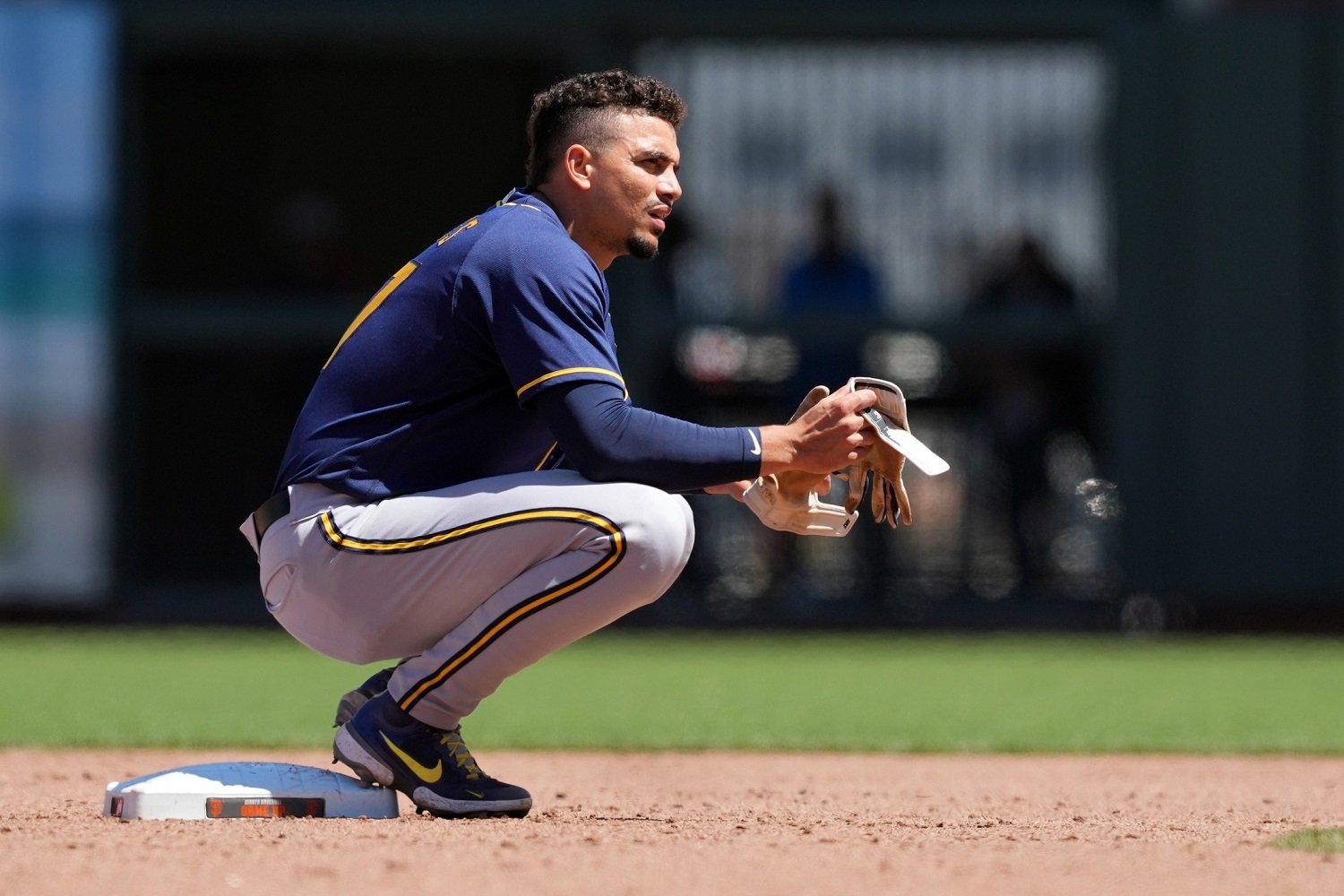 Brewers shortstop Luis Urias struggling in the field, at the plate