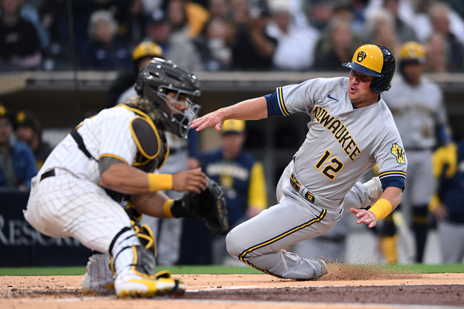 Who did the Brewers get in the Hunter Renfroe trade with the Angels?