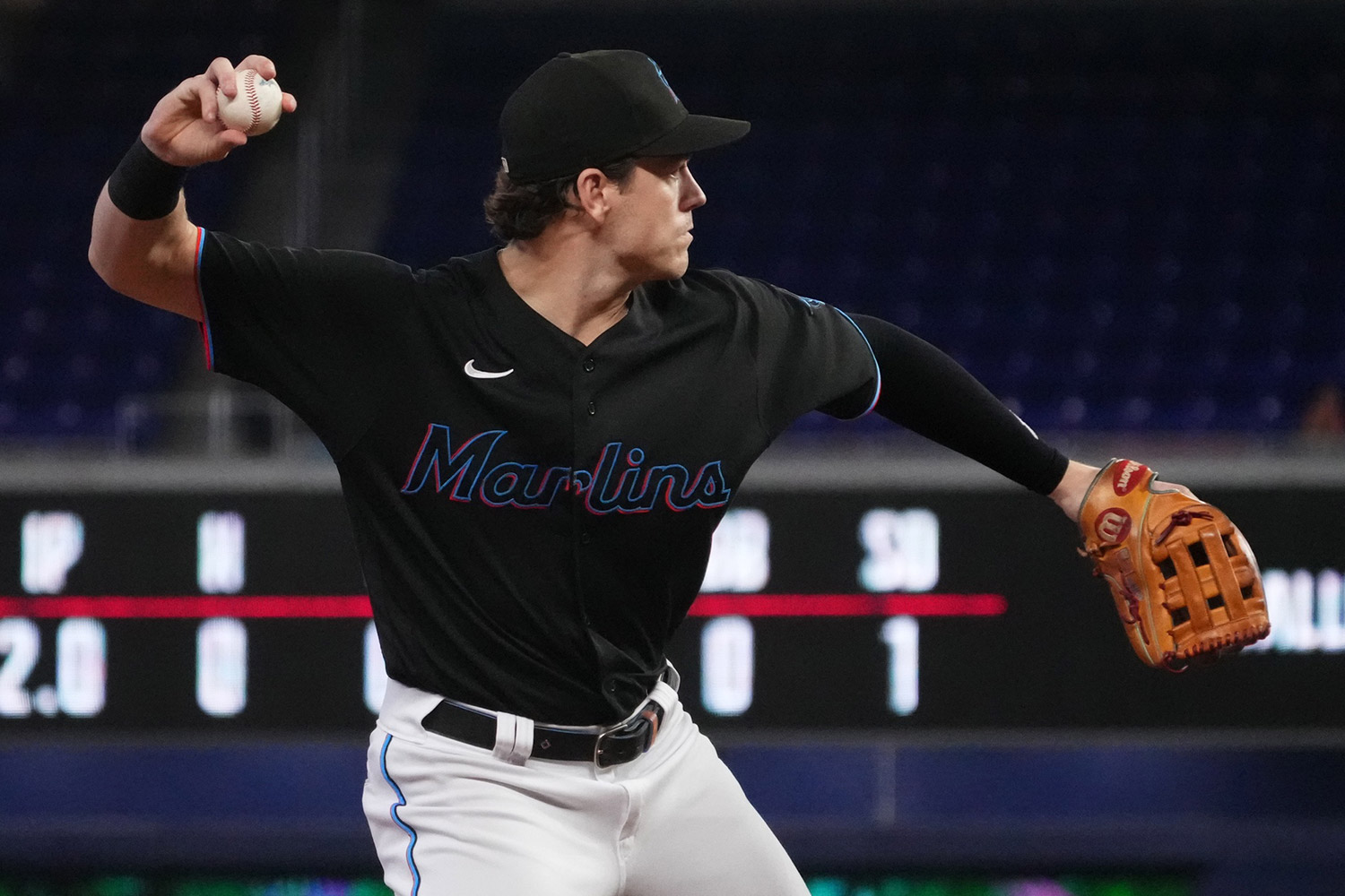 This is a 2020 photo of Brian Anderson of the Miami Marlins