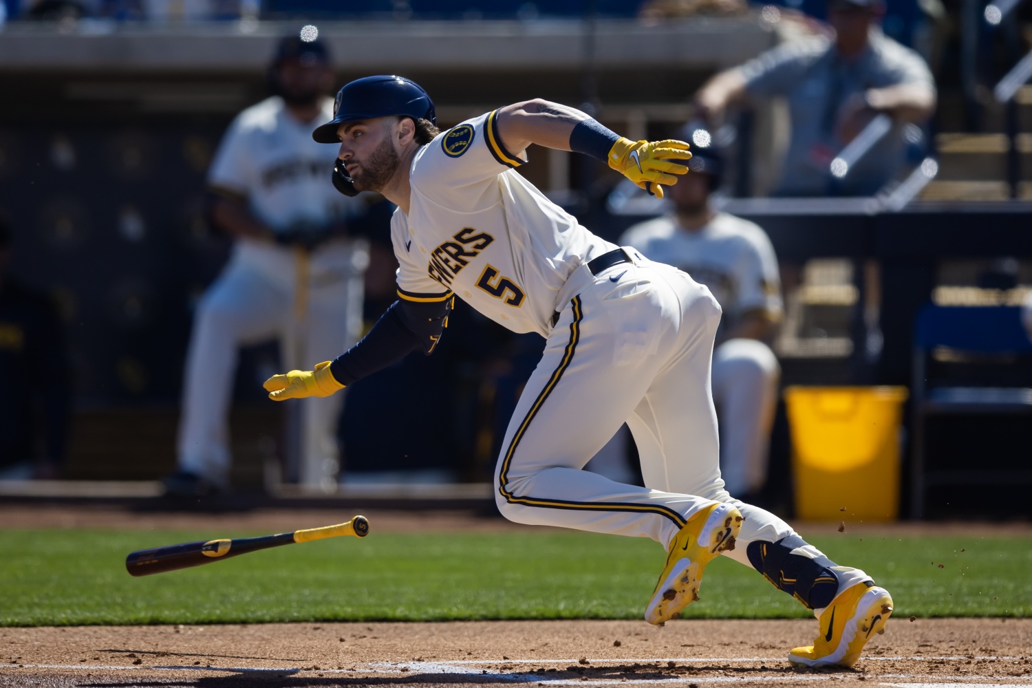 Garrett Mitchell Brewers Cheesehead BIG - Korked Bats