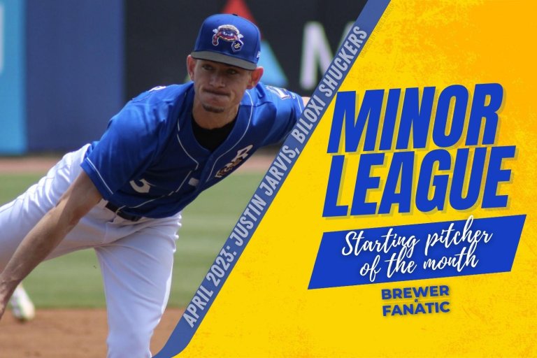 Brewers Minor League Starting Pitcher of the Month - April 2023