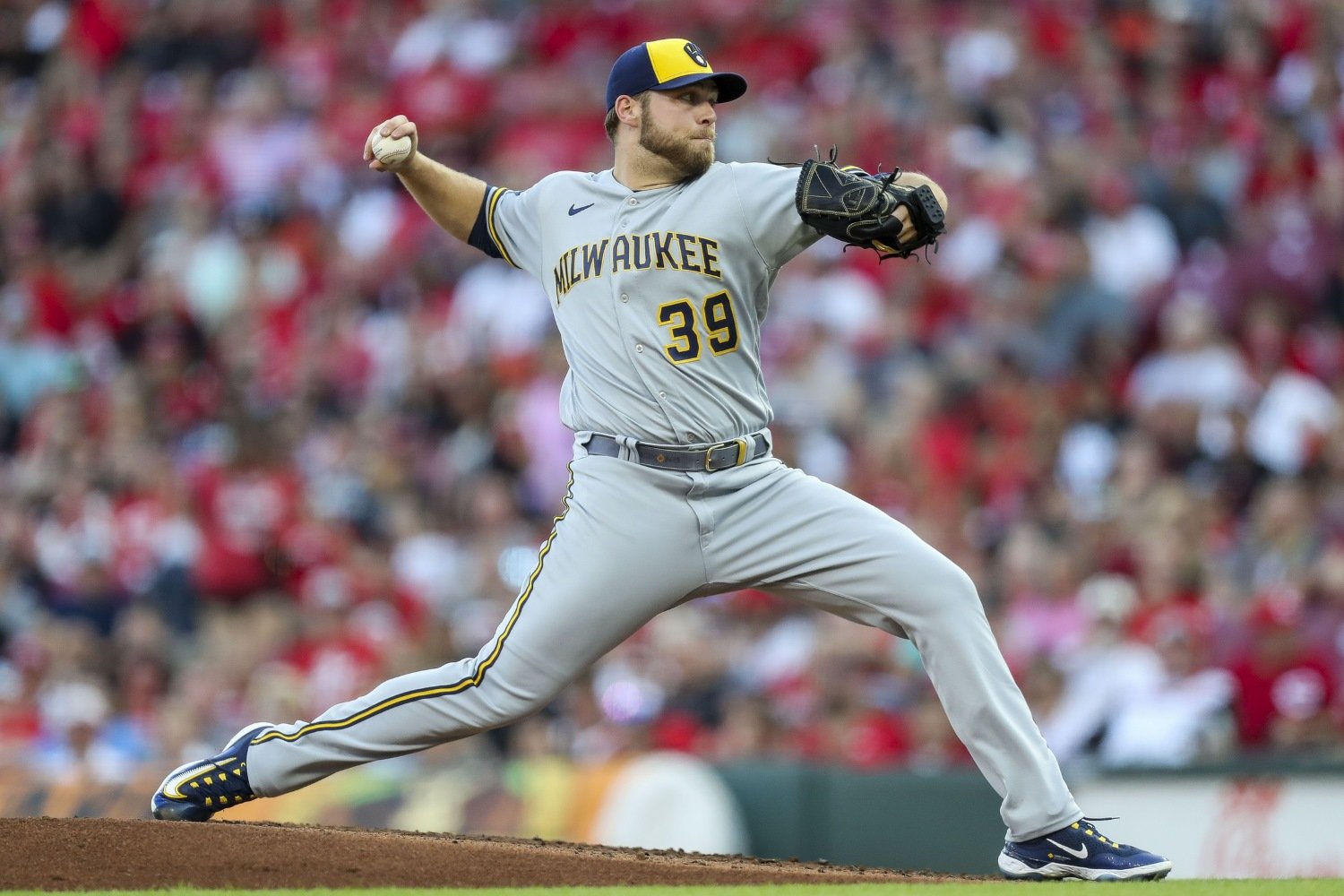 Corbin Burnes leaves start early