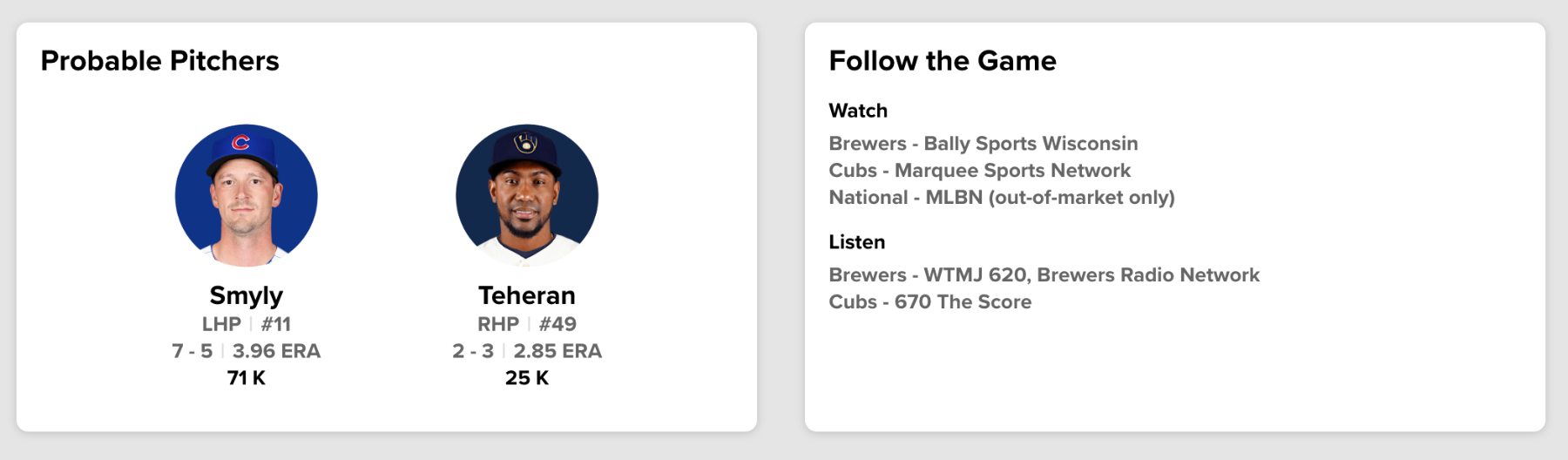 Game Thread: Great Britain vs. Milwaukee Brewers - Brew Crew Ball