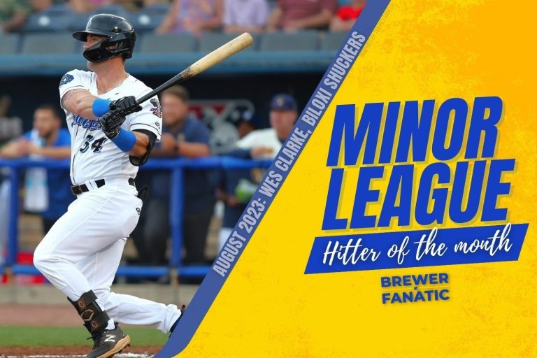 Brewers Minor League Hitter of the Month - August 2023