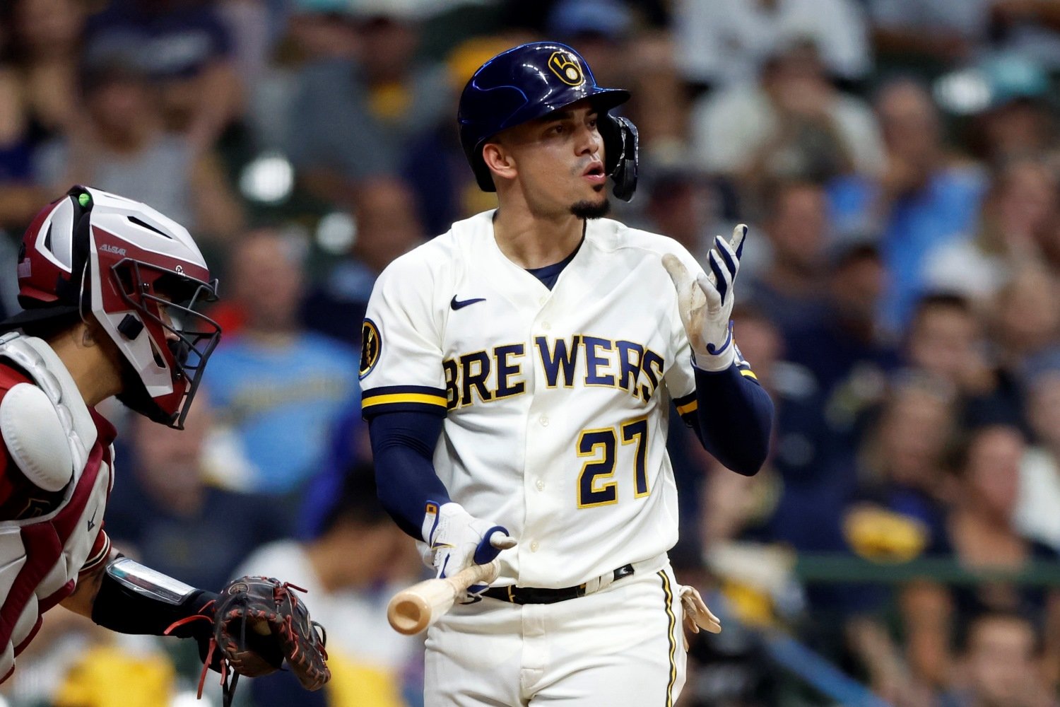 April 8, 2023: Milwaukee Brewers shortstop Willy Adames (27