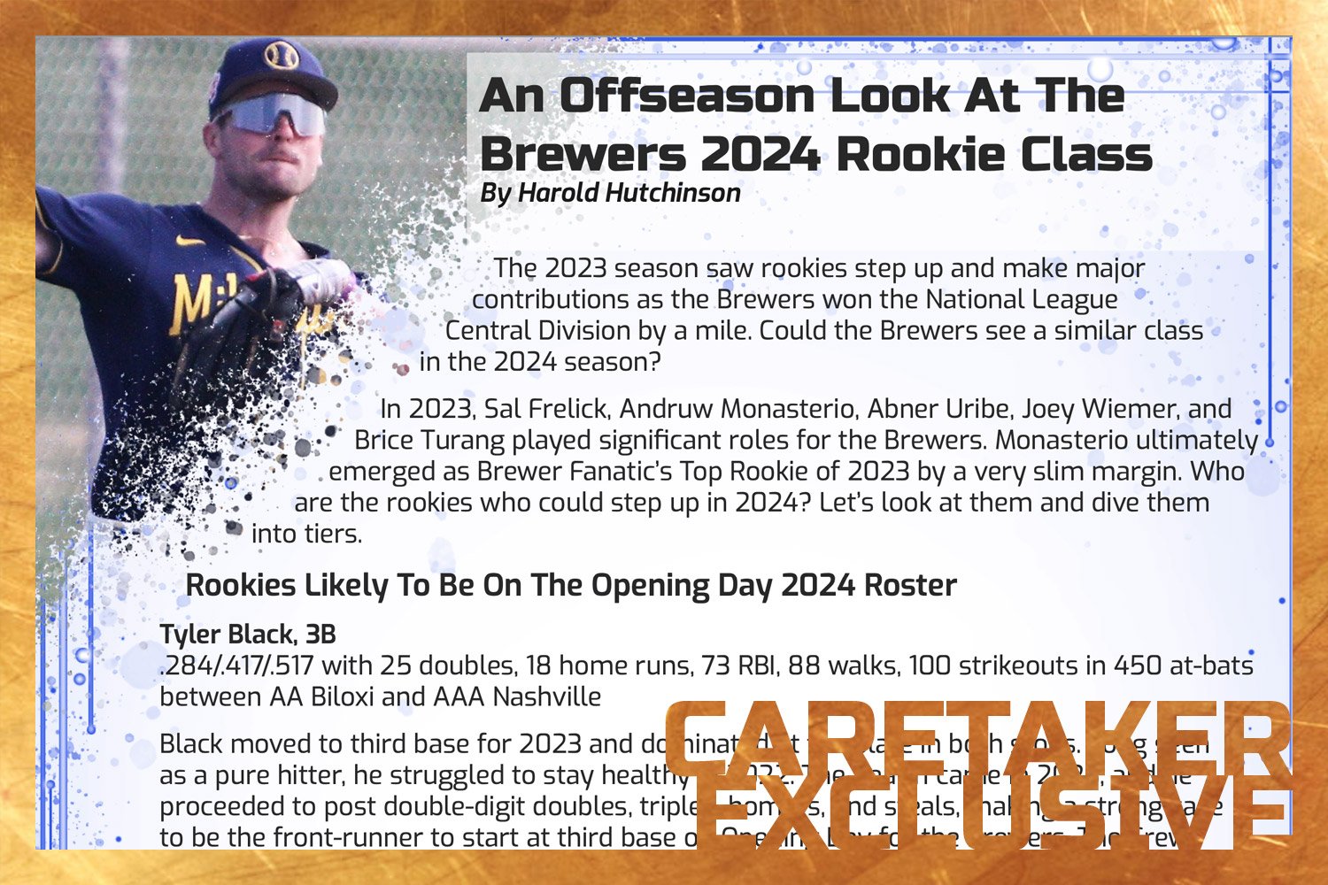 Meet the Next Generation of Brewers Rookies for the 2024 Season BVM