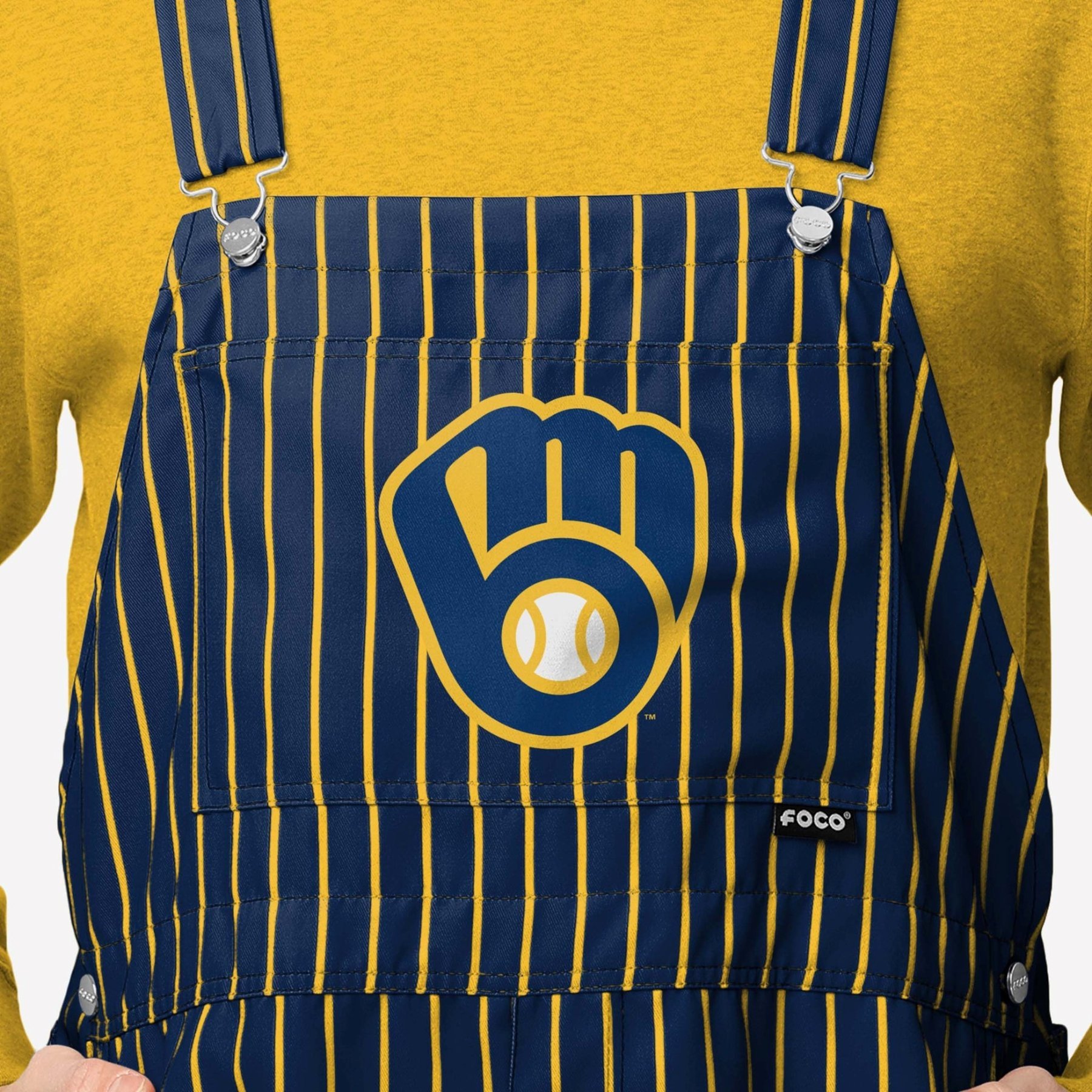 Milwaukee Brewers Mens Pinstripe Bib Shortalls (2).jpg