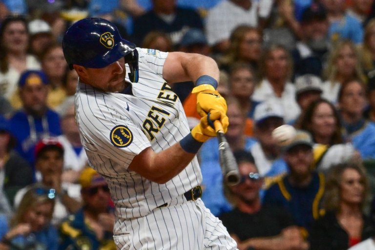 Rhys Hoskins is Himself Again. Should He Start Hitting Higher in Brewers Lineup?