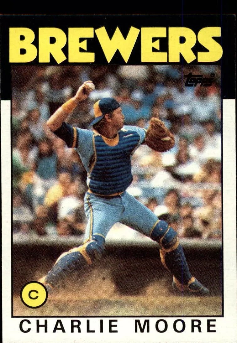 Charlie Moore Baseball Card Image