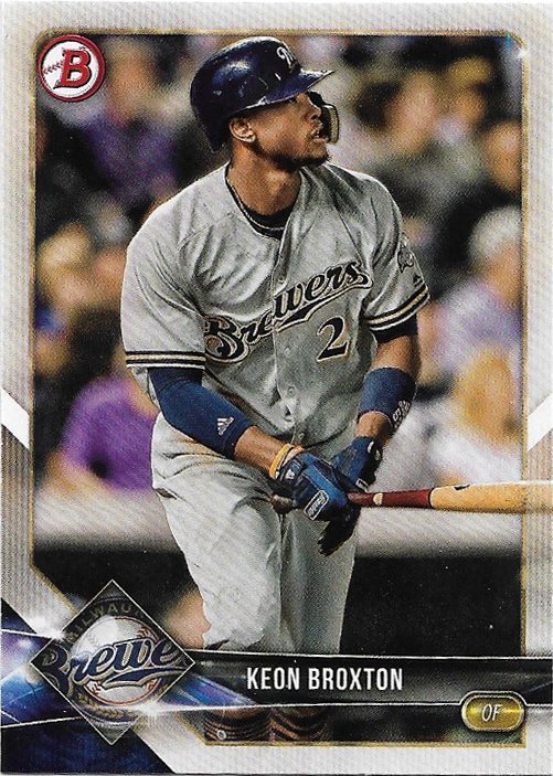 Keon Broxton Baseball Card Image