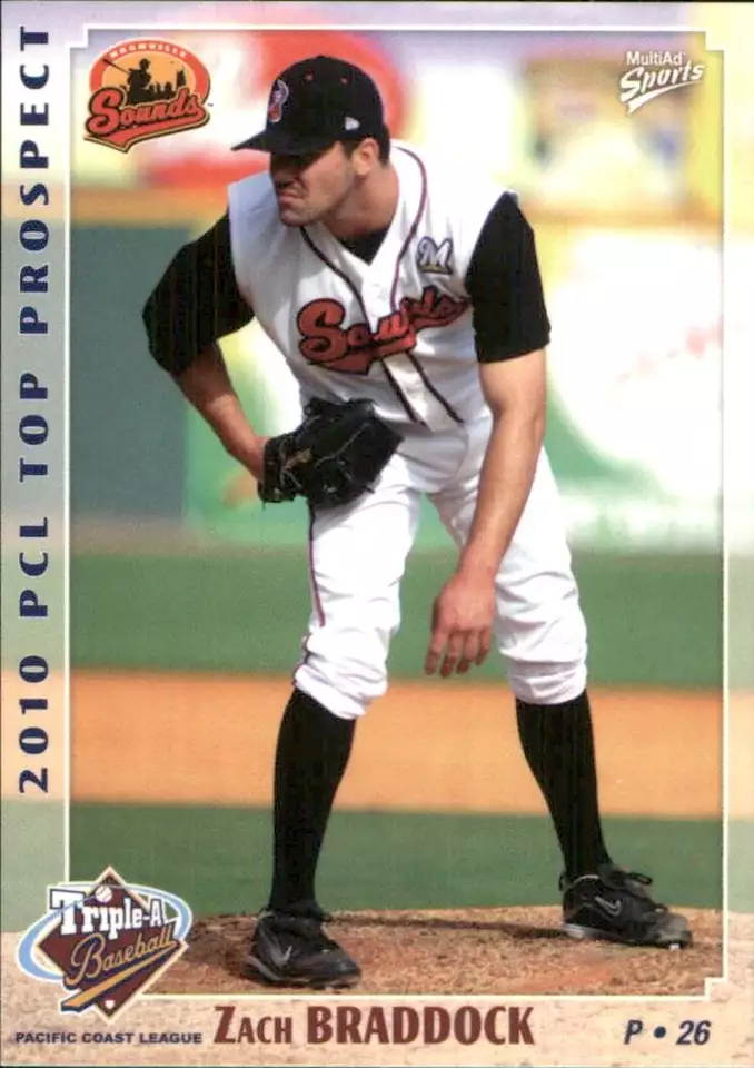 Zach Braddock Baseball Card Image
