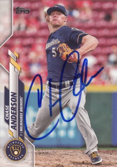 Chase Anderson Baseball Card Image