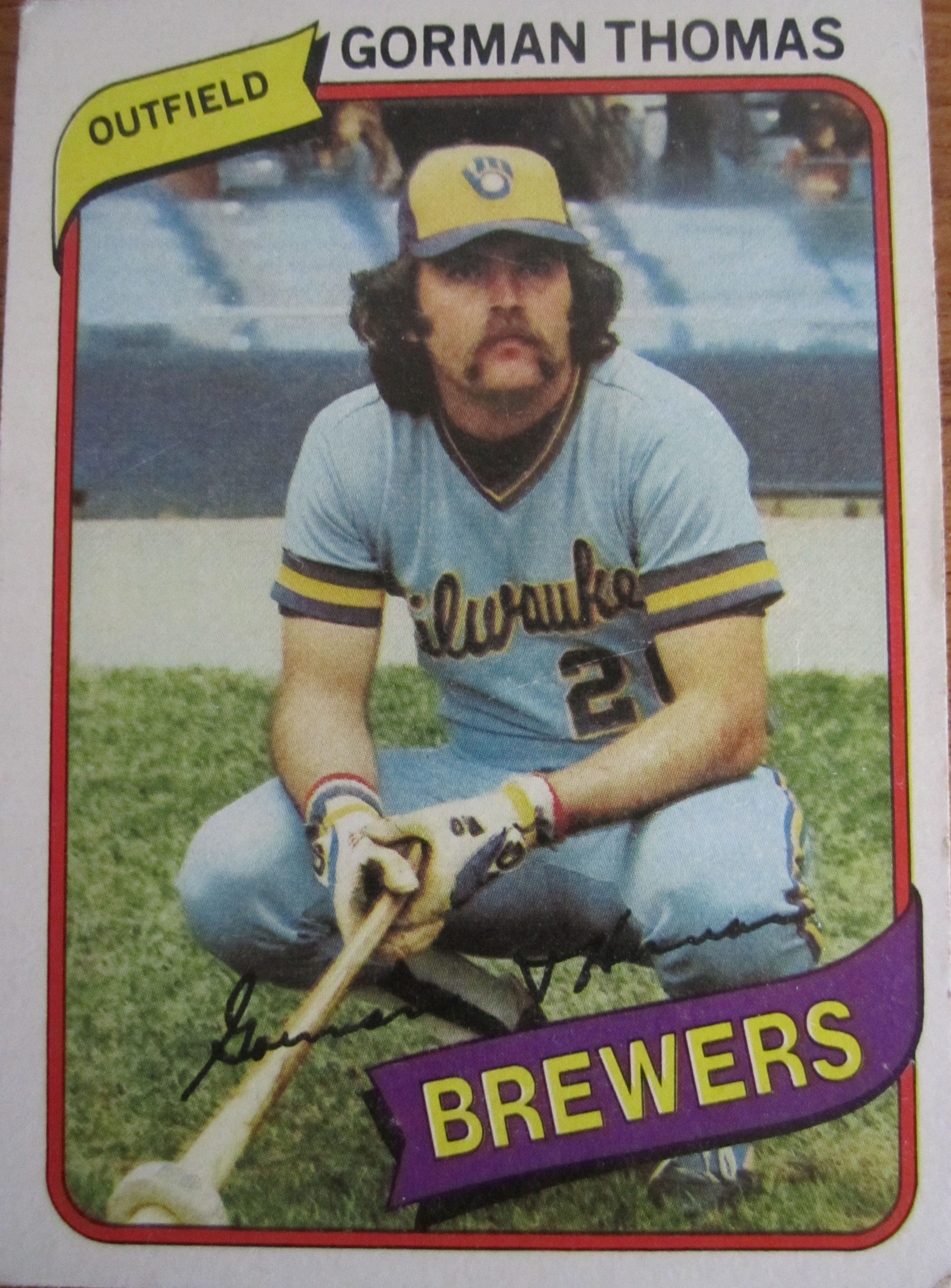 Gorman Thomas Baseball Card Image