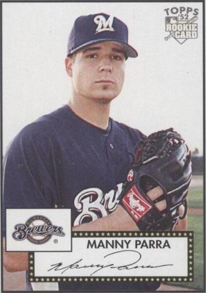 Manny Parra Baseball Card Image