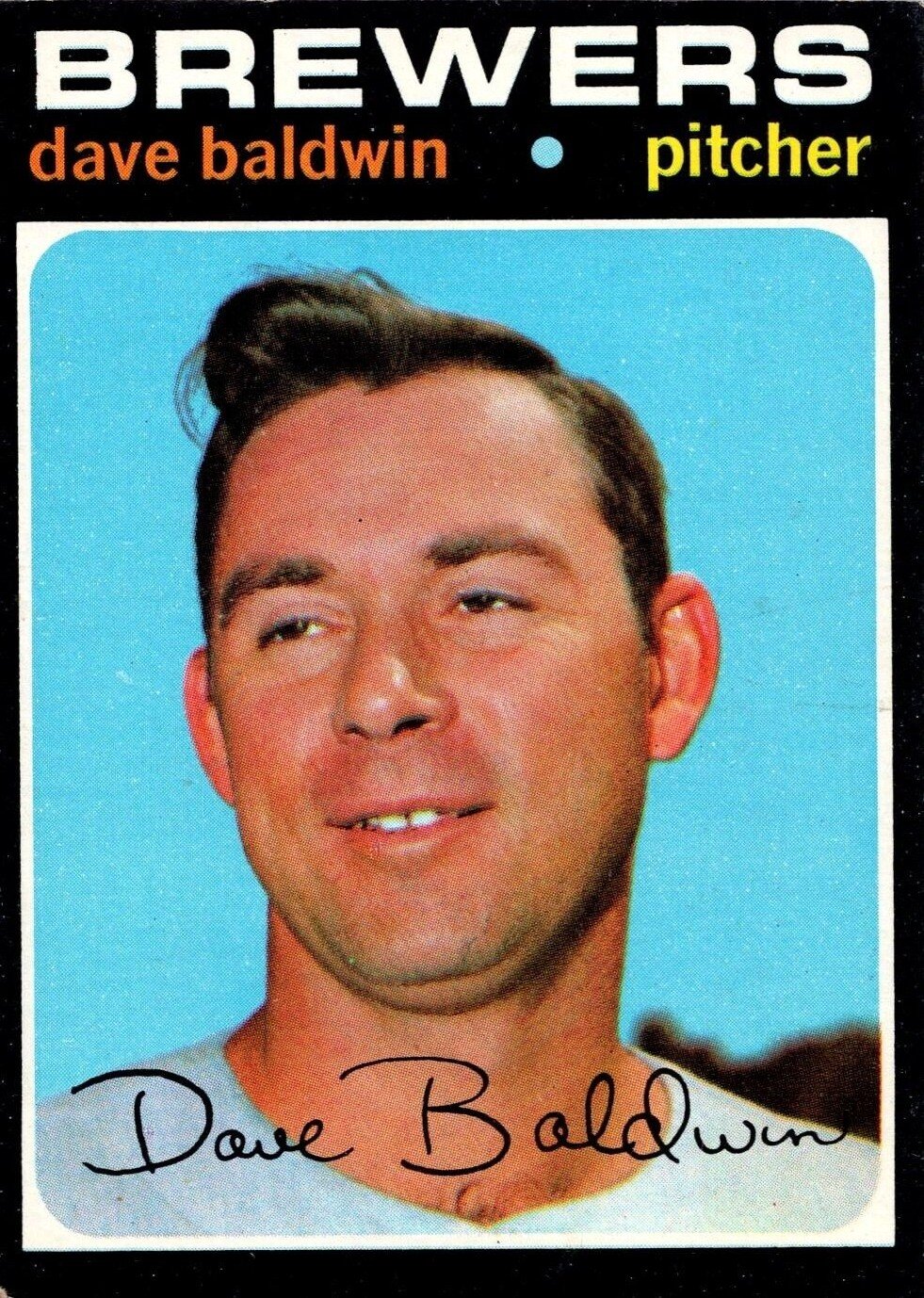 Dave Baldwin Baseball Card Image