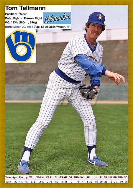 Tom Tellmann Baseball Card Image