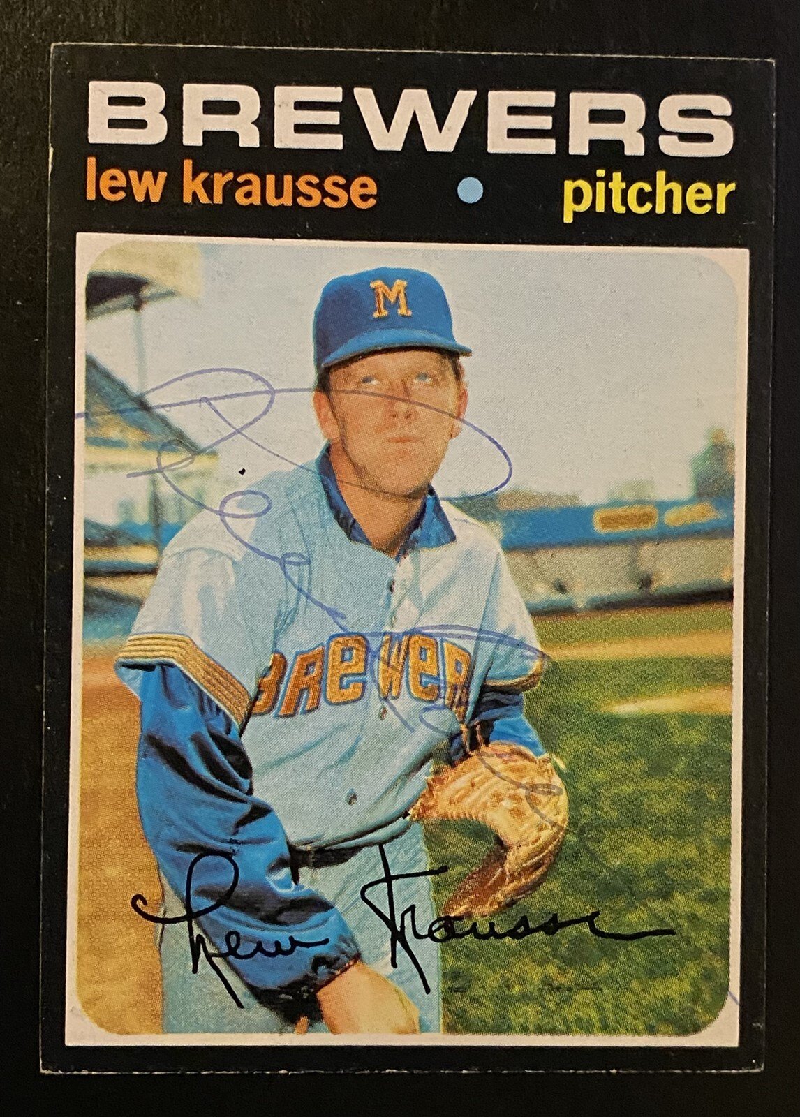 Lew Krausse Baseball Card Image