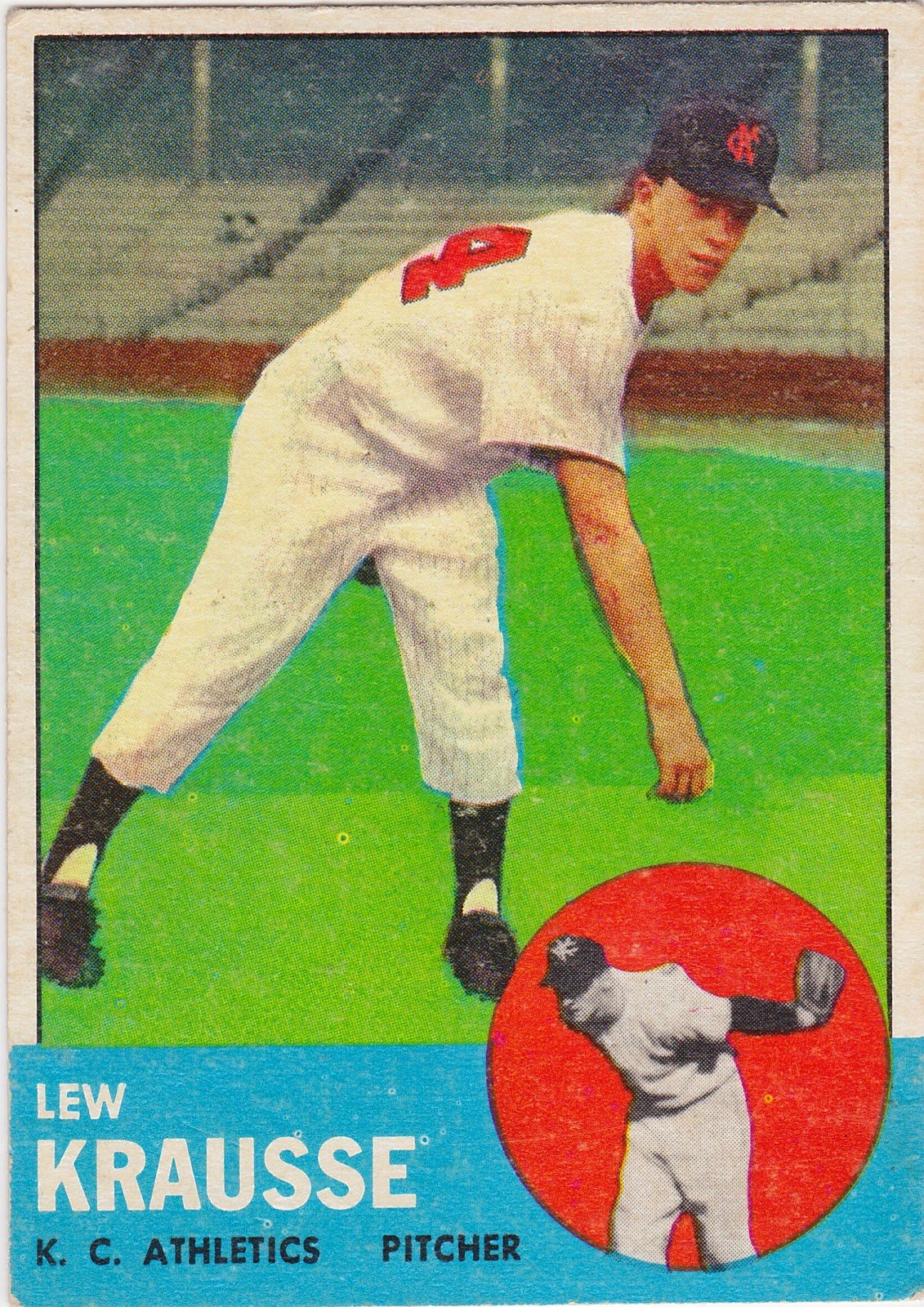 Lew Krausse Baseball Card Image