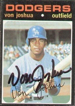 Von Joshua Baseball Card Image