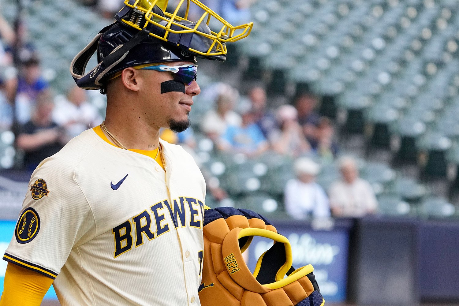 The Brewers’ Battered Backstop Is Back In Business